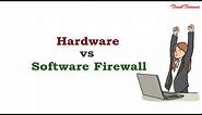 Hardware Firewall vs Software Firewall | Network Security | TechTerms