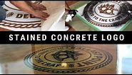 How to Stencil a Logo on a Stained Concrete Floor