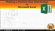 Drawing a Particle Size Distribution Chart in Microsoft Excel