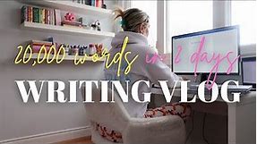WRITING VLOG ✍️ 20,000 words in 2 days | Pomodoro Writing Sprints, Book Binder, 10K words in 1 day