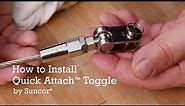 Discover How to Easily Install Toggle on Wire Rope with Quick Attach™ from Suncor®!
