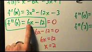 Calculus I - Concavity and Inflection Points - Example 1