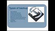 What are different types of backup?