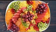 17 Minute Fruit Platter (+ Melon Flower Garnish)