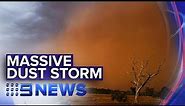 Dust storm barrels across regional NSW | Nine News Australia