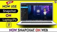 How to use Snapchat on Laptop/Pc ! Laptop me Snapchat login kaise kare ! Snapchat Web