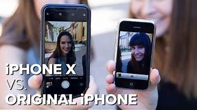 iPhone X vs. original iPhone camera test