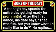 🤣 BEST JOKE OF THE DAY! - A teenage boy is getting ready to take his girl... | Funny Clean Jokes