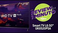 Smart TV LG 50" 4K 50UK6520PSA - Análise | REVIEW EM 1 MINUTO - ZOOM