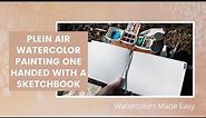 How I Paint One Handed with my Plein Air Watercolor Painting Kit!