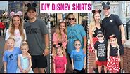 Work With Me! Make DIY Disney Shirts with me! Matching Family Tees using Vinyl and Sublimation