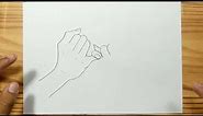 PINKY PROMISE HAND DRAWING