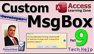 Create a Custom Dynamic MsgBox in Microsoft Access Using VBA. Part 9: Custom Icons