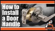 How to Install a Lever Door Handle: Part 1/2 - Kwikset Defiant Schlage