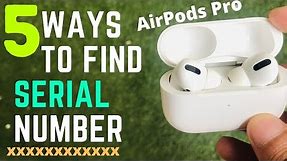 5 Ways to Check AirPods Pro Serial Number That You Must Know
