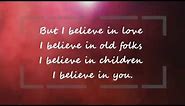 I believe in You- Don Williams HD LYRICS