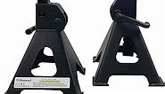 Donext Jack Stands 3 Ton (6,500 lb) Capacity Steel, 1 Pair Black Lifting Stand Adjustable Jack Stands