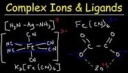 Complex Ions, Ligands, & Coordination Compounds, Basic Introduction Chemistry