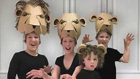 How to make a Pride of Cardboard Lion Costumes