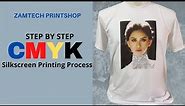 Step by Step CMYK Silkscreen Printing Process