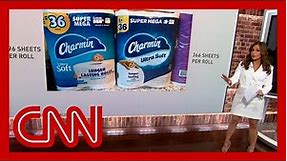 CNN reporter shows how products are shrinking but keeping the same price