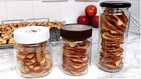 How to Make Dried Apple Slices Without A Dehydrator | Dried Apple Chips In Oven | Dried Apple Ring