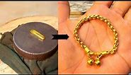 Gold bracelet making process | 24k gold bracelet is made