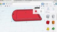 Easy Beginner TinkerCAD Project: Keychain / Bag Tag