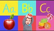 ABC PHONICS SONG | A IS FOR APPLE | Alphabet flashcards