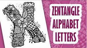 zentangle art alphabet x || alphabet zentangle x || alphabet doodling x