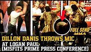 DILLON DANIS THROWS MIC AT LOGAN PAUL (MISFITS BOXING PRESS CONFERENCE)