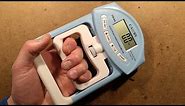 Inside a hand grip strength tester - dynamometer.