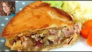 Chicken or Turkey Mushroom, Bacon & Leek Pie - Quick and Easy Pie. Full Flavour Filling