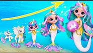 Celestia the Mermaid Growing Up! 30 Unicorn LOL OMG DIYs