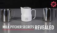 Milk Pitcher Secrets REVEALED! Overview of Milk Frothing Pitchers and Milk Steaming Tips and Tricks