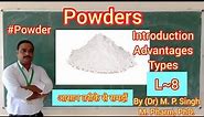 Powders | Introduction | Advantages | Classification | Pharmaceutics | D & B Pharma | L~8