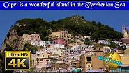 Capri is a wonderful island in the Tyrrhenian Sea - 4K 50p