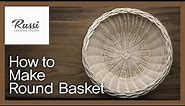 라탄 기초 원형 바구니 만들기 Rattan Craft Basic Step 2: How to make Round Basket, DIY, cane, wicker craft