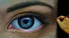 How to Paint a Realistic Eye in Acrylic by JM Lisondra
