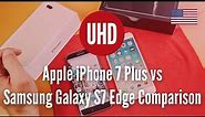 Apple iPhone 7 Plus vs Samsung Galaxy S7 Edge Comparison