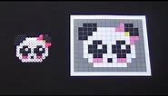 How to Make a Cute Perler Bead Panda with a Bow
