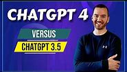 ChatGPT 4 Vs 3.5 (ChatGPT 4 Compared To 3.5)