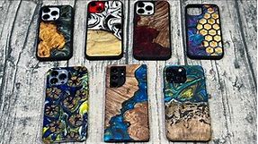 Carved Real Wood Cases for The iPhone and Galaxy Phones