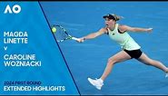 Magda Linette v Caroline Wozniacki Extended Highlights | Australian Open 2024 First Round