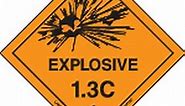 Labelmaster LEXP13CS Explosive 1.3 C Label, Paper, Hazmat, 4" x 4" (Pack of 50)