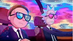 Rick and Morty riding car 4k live wallpaper