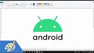 How to draw ANDROID logo using MS Paint