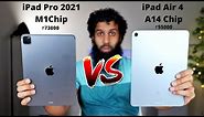 iPad Pro M1 vs iPad Air 4 Full Comparison | M1 chip vs A14 Bionic