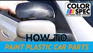 How to Paint Plastic Car Parts