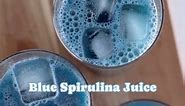 Blue Spirulina Juice 💙🌿 Recipe 🔗 is in the first comment below ⬇️ | Vegan Reset